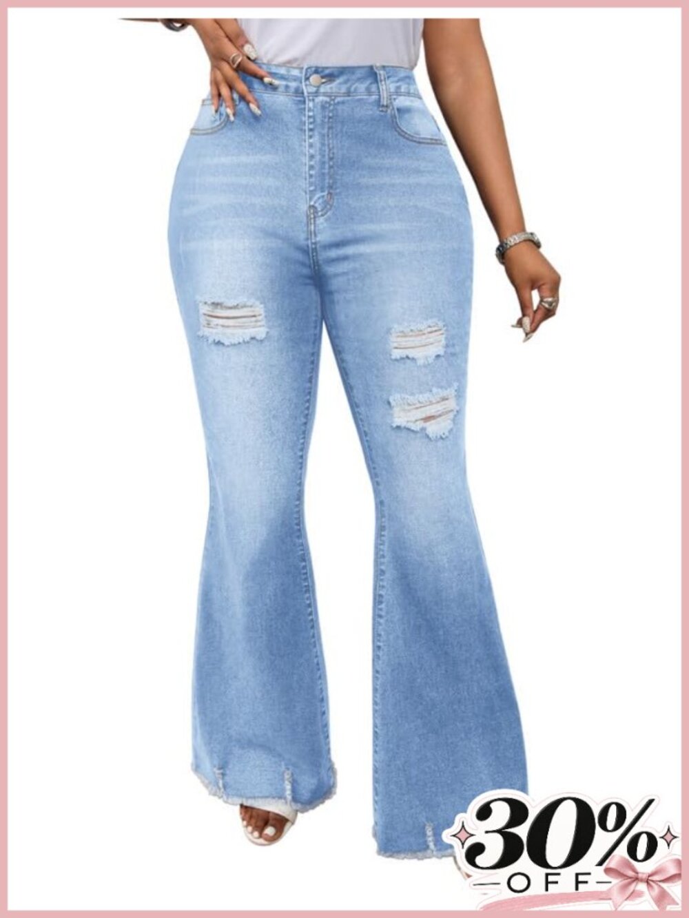High Waisted Super Stretchy Skinny Denim Work Jeans